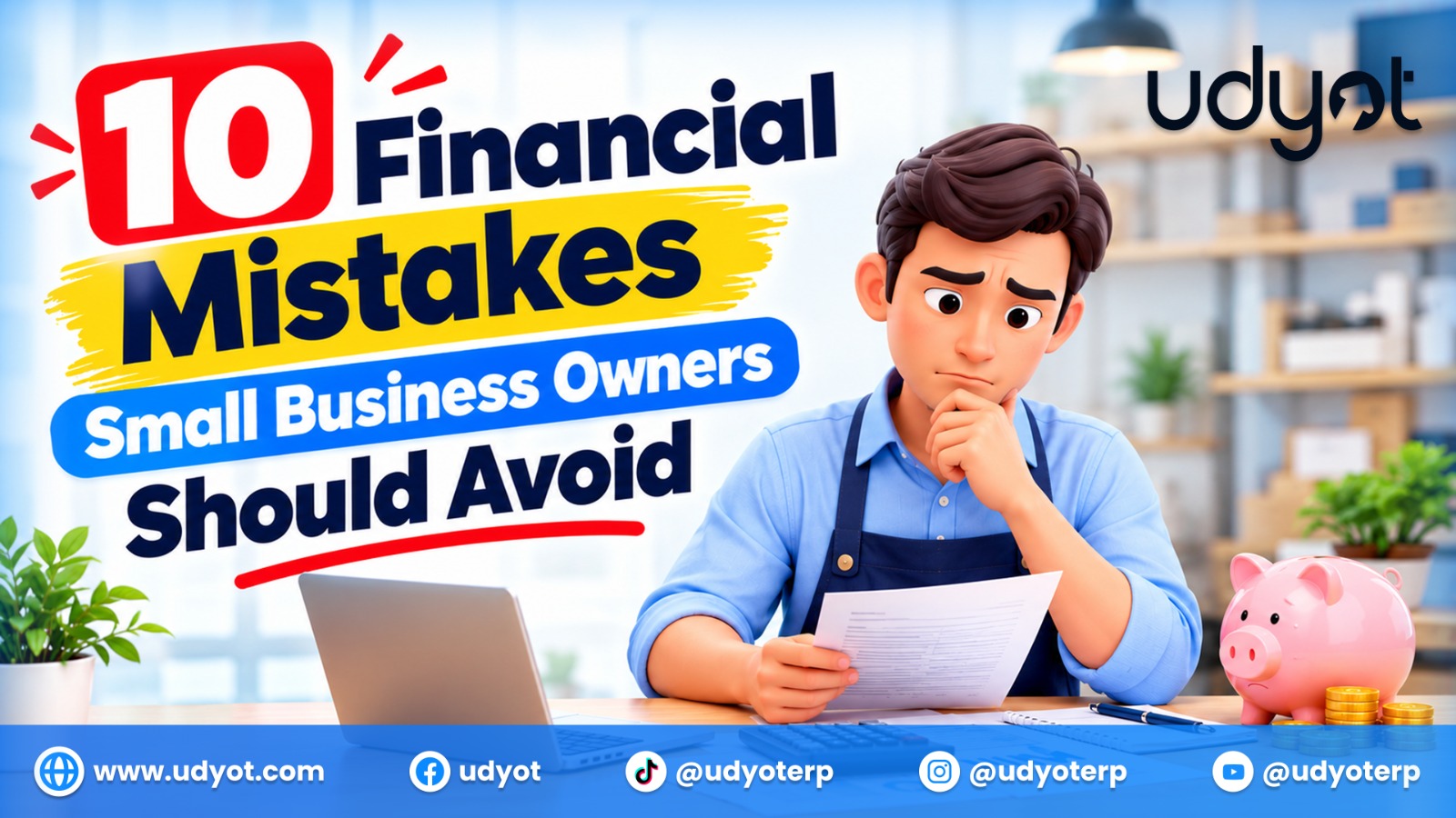 10 Financial Mistakes Small Business Owners Should Avoid Thumbnail, udyot, udyot.com